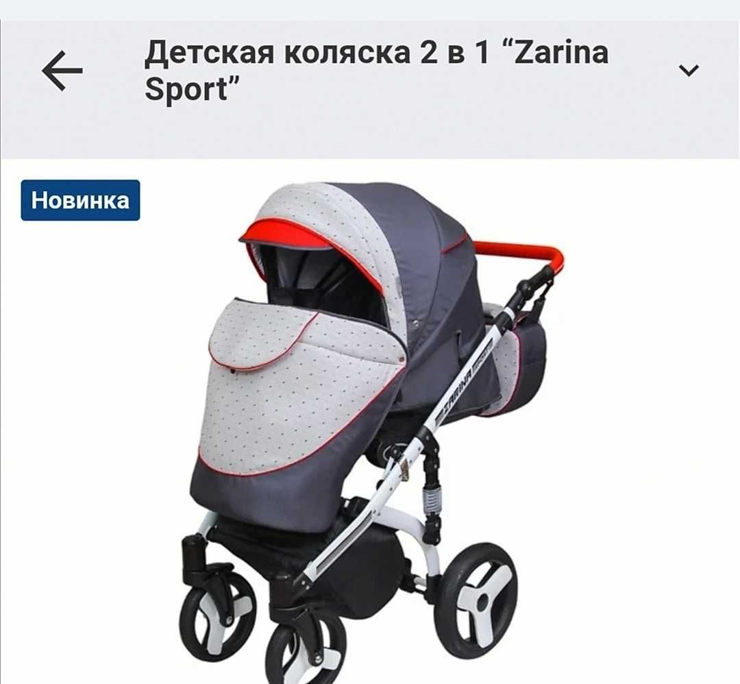 Детская коляска 2в 1 Zarina Sport