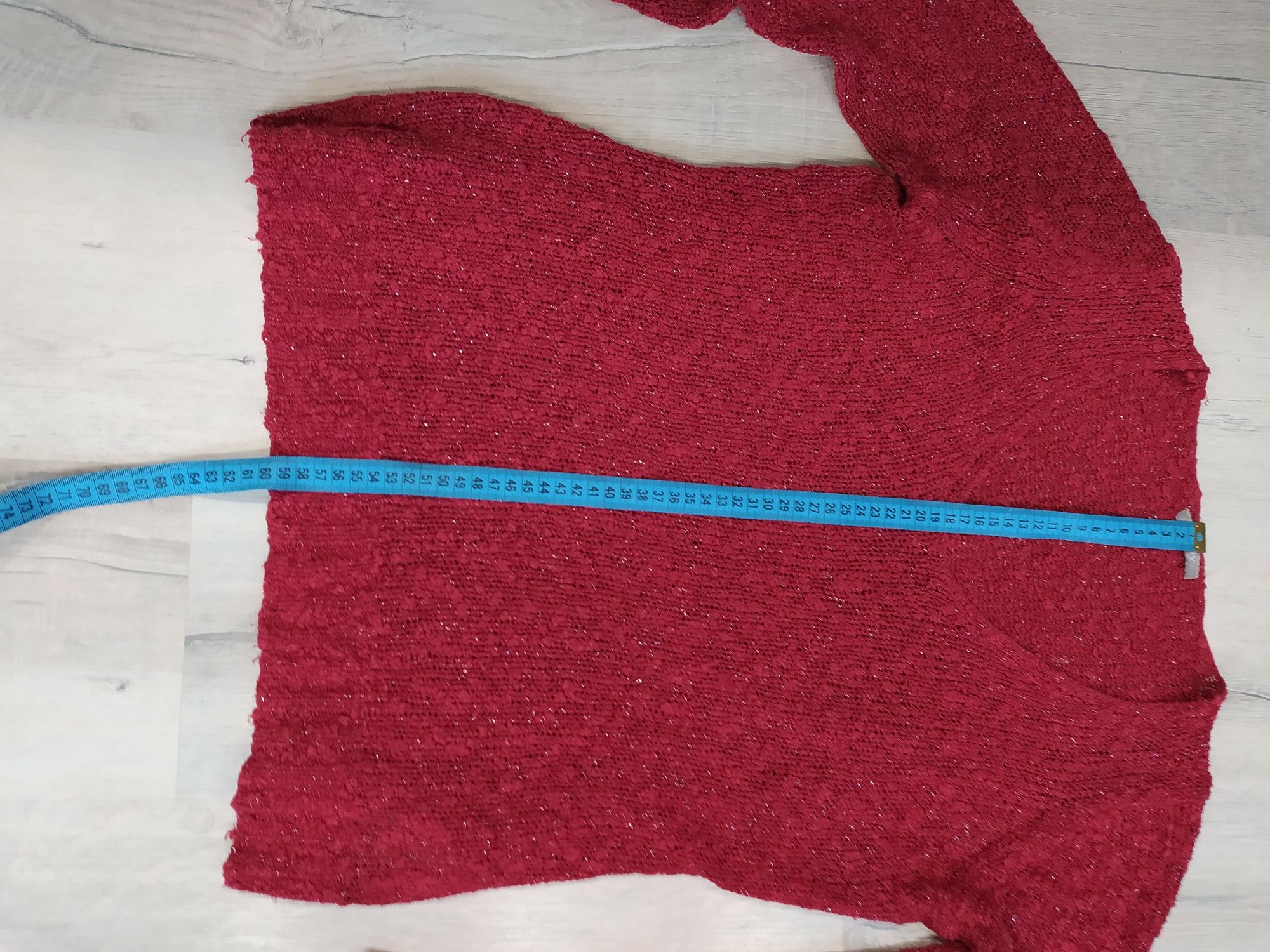 Damski czerwony sweter