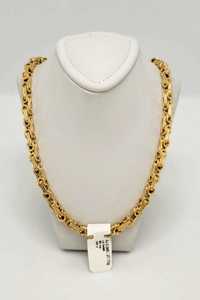 Złoty łańcuszek królewski etruski próba 585/14k waga 27,13gr/dł.65cm