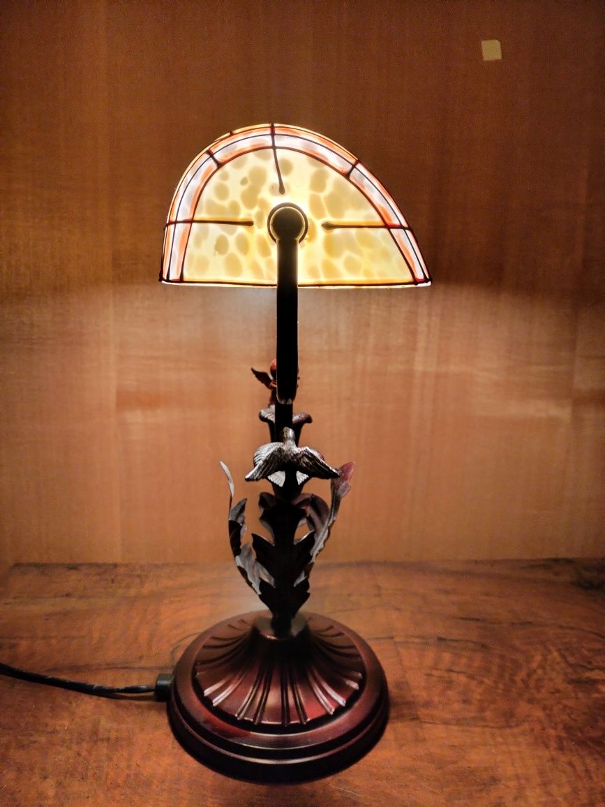 Lampa gabinetowa biurkowa Tiffany