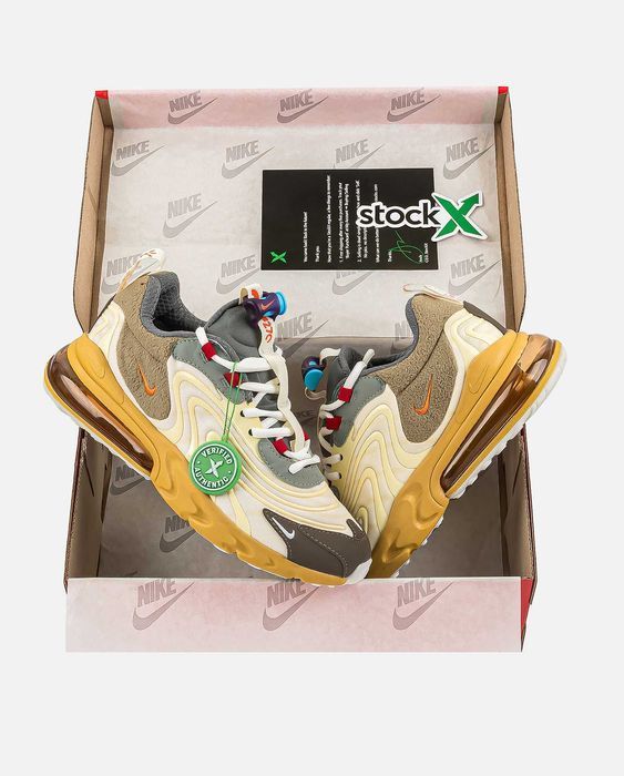 Мужские кроссовки Nike Air Max 270 React Travis Scott Premium. 40-45