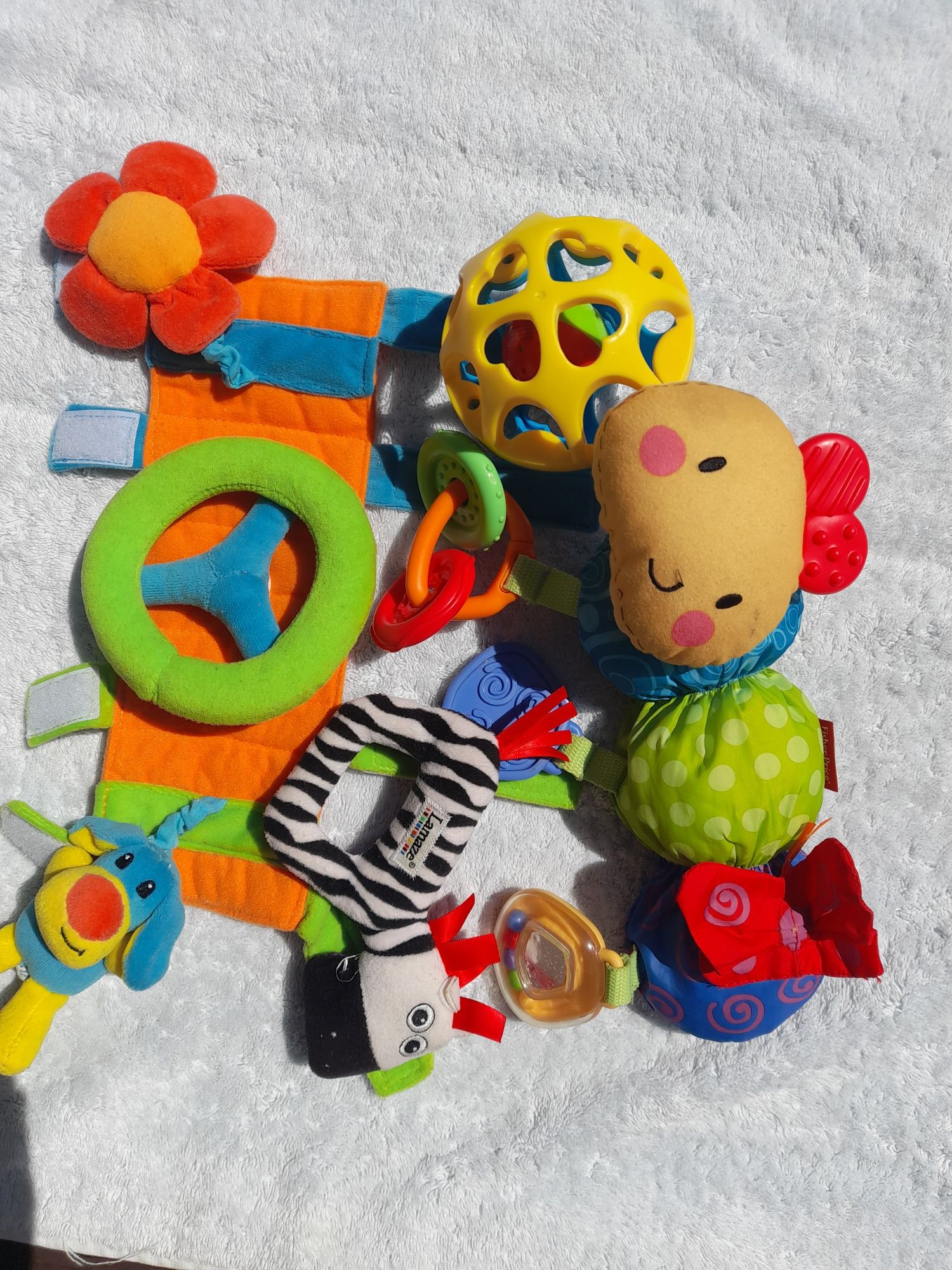 Zabawki wiszące, szeleszczące do wózka Fisher Price Canpol Babies
