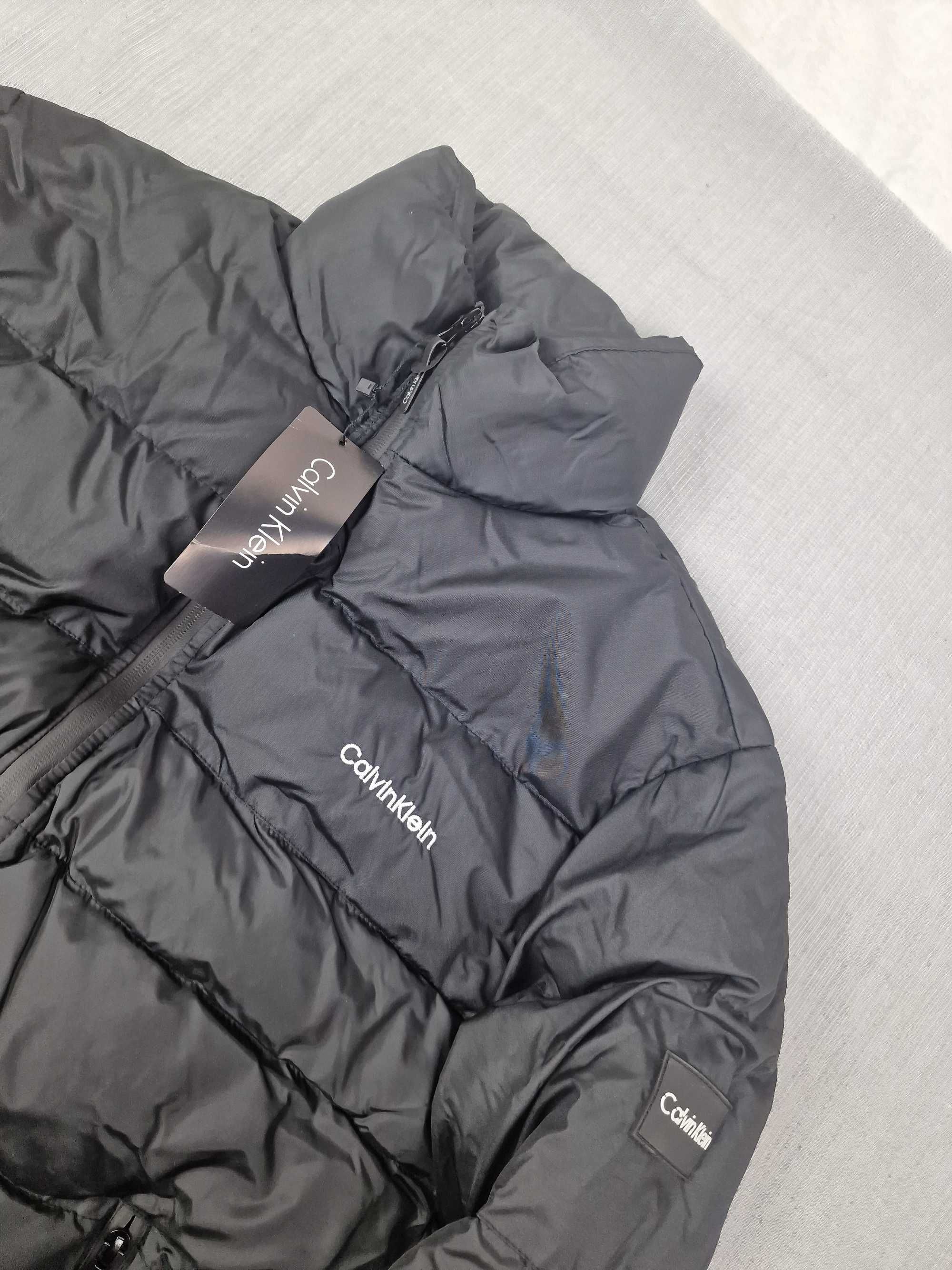 Kurtka męska zimowa Calvin Klein czarna kurtki zima nowość