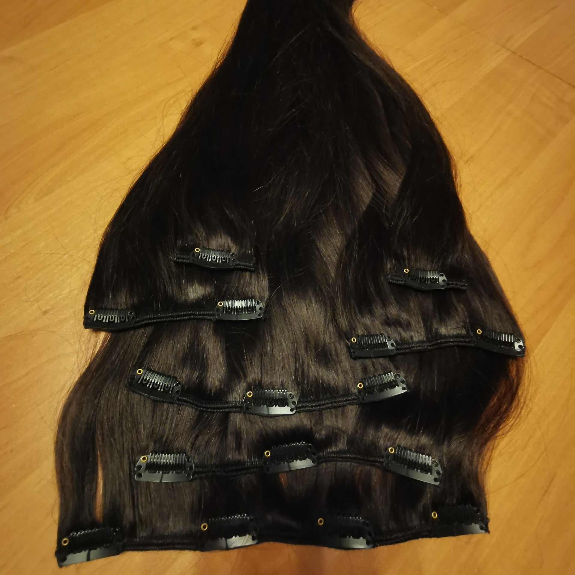 Włosy naturalne Clip in ombre 45cm