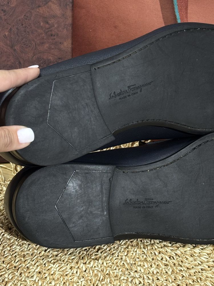 Лофери, туфлі, мокасини чоловічі шкіряні номерні salvatore ferragamo