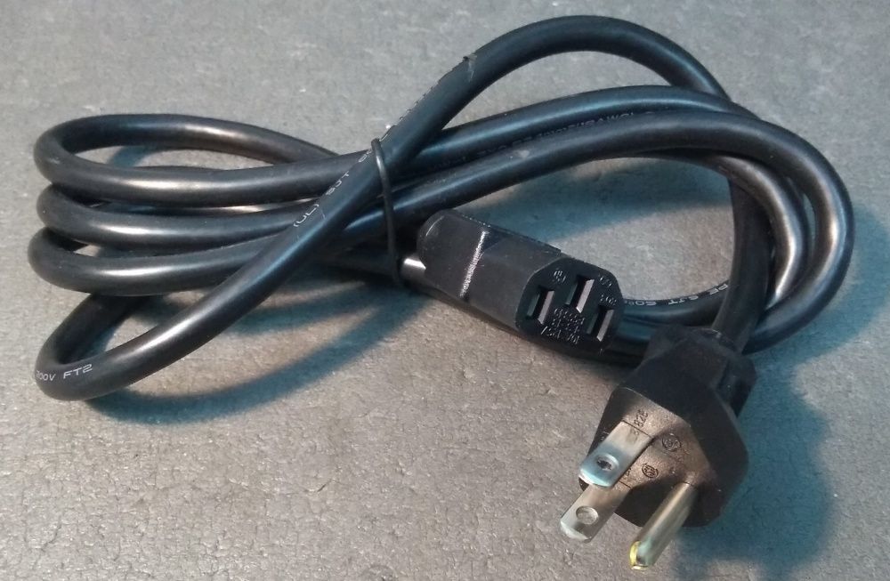 Кабель живлення, кабель питания с вилкой США, cable with US plug