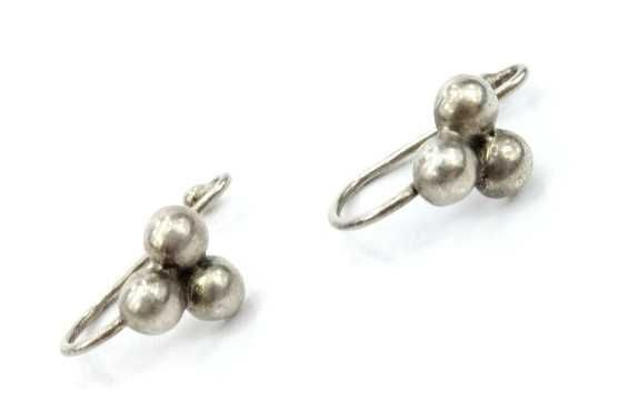 Unikalne stare srebrne kolczyki klipsy IMAGO ARTIS