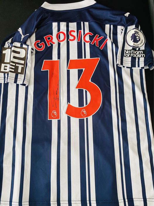 Koszulka Meczowa Premier Leaque Kamil Grosicki WBA z Autografem!