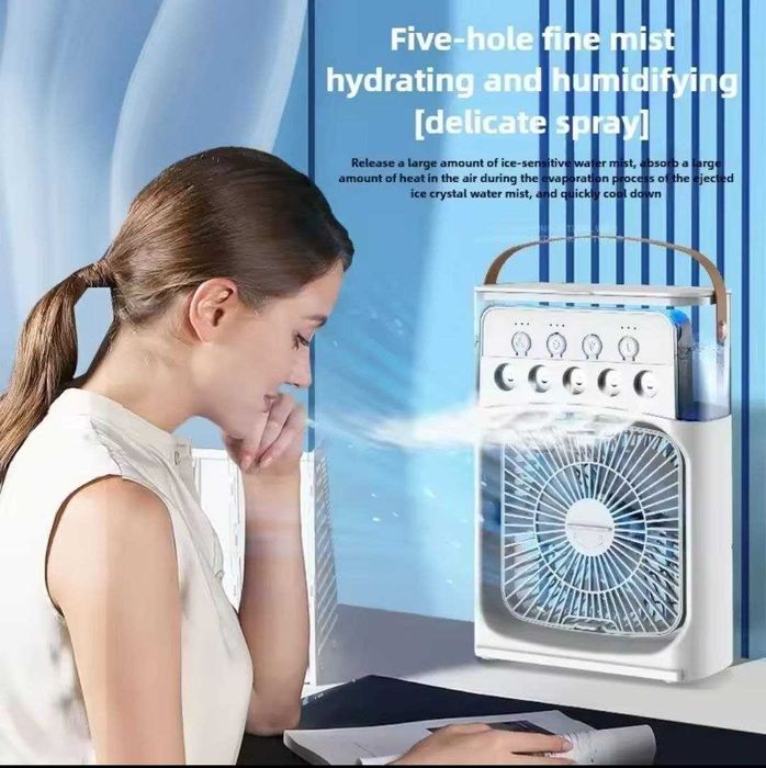 Портативный мини кондиционер вентилятор с увлажнением USB новый