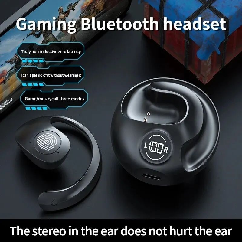Бездротові Bluetooth навушники, гарнитура, мощные.