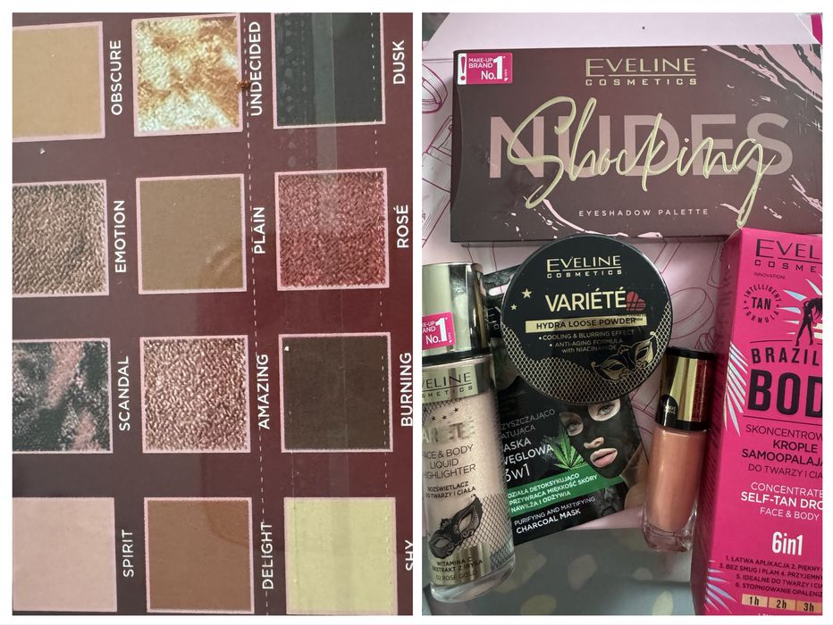 Elektryzujący zestaw 4 opakowania do farbowania i zestaw Eveline