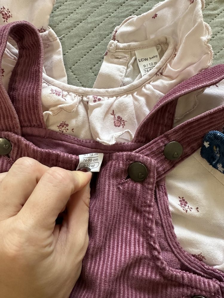 Вельветовий сарафан штани костюм джинси 74-80 9-12 міс zara