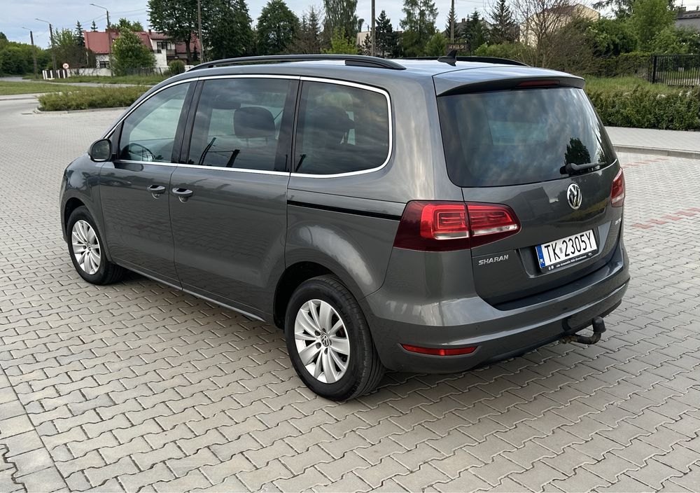 Vw Sharan 2.0TDI 150KM DSG 100% bezwypadkowy, ori lakier fvat23