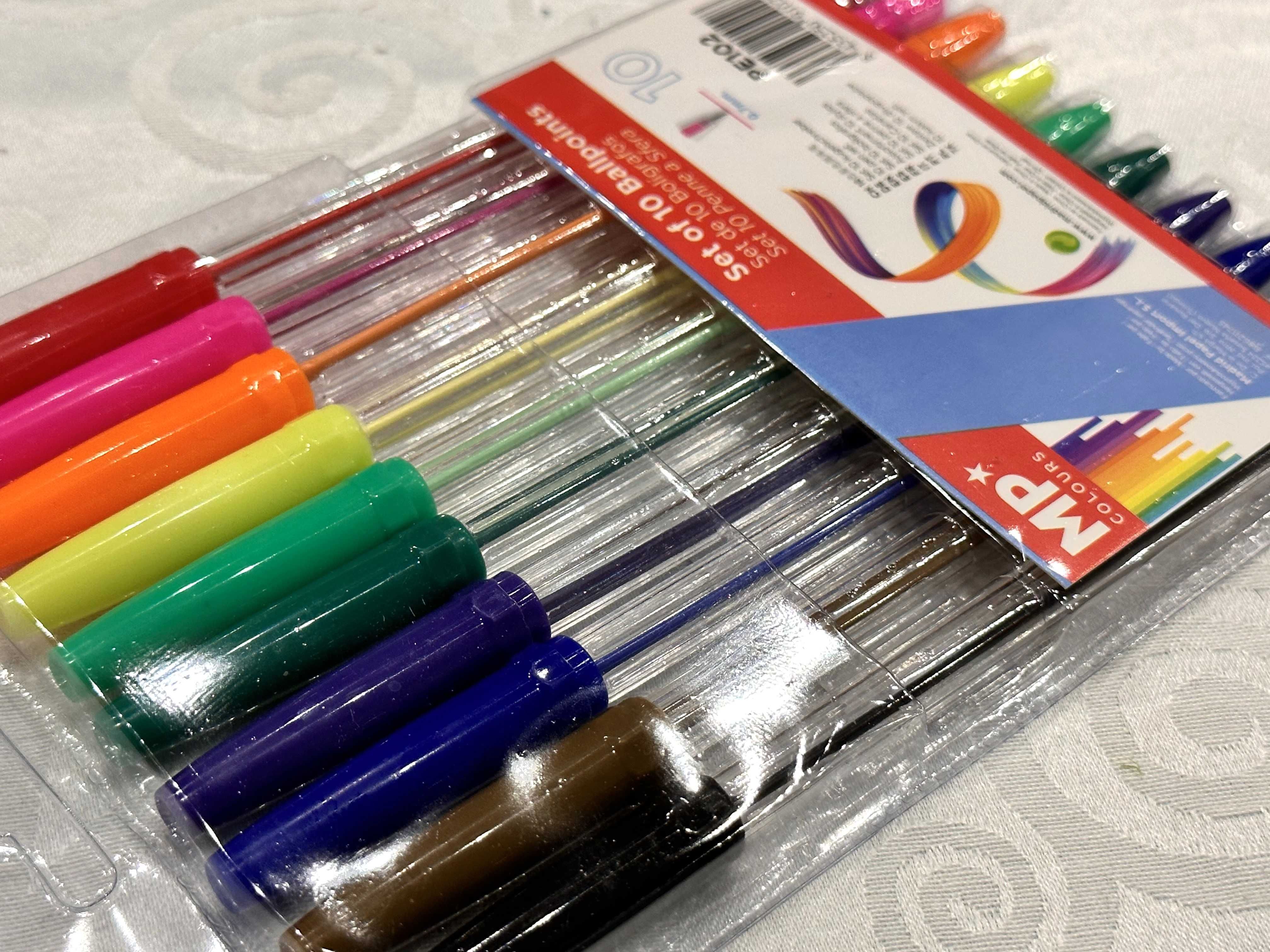 Długopisy długopis mix kolor zestaw 1 kpl-10szt