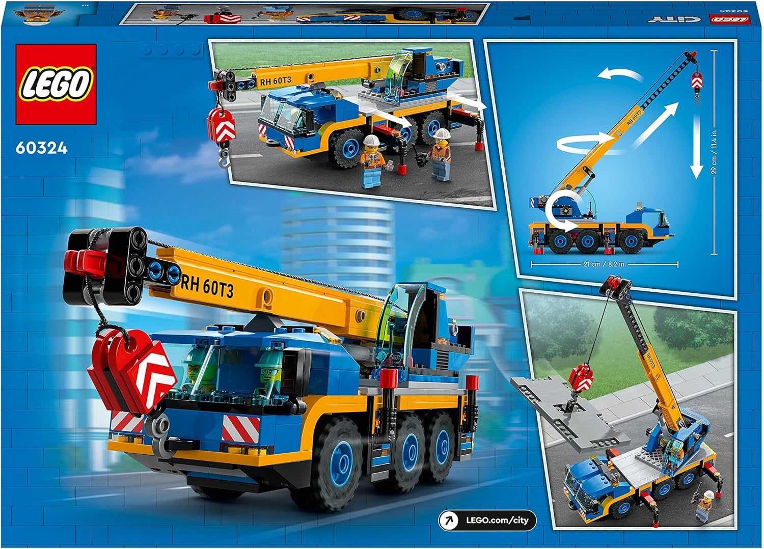 LEGO City 60324 Żuraw samochodowy / dźwig/ budowa/ NOWY