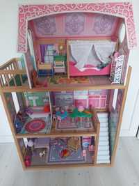 Domek Kidkraft drewniany dla lalek Barbie plus wyposażenie meble