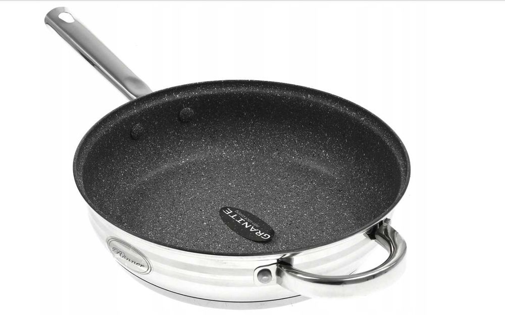 Zestaw GARNKÓW 12 el PATELNIA z Powłoką GRANITOWĄ Indukcja Gaz