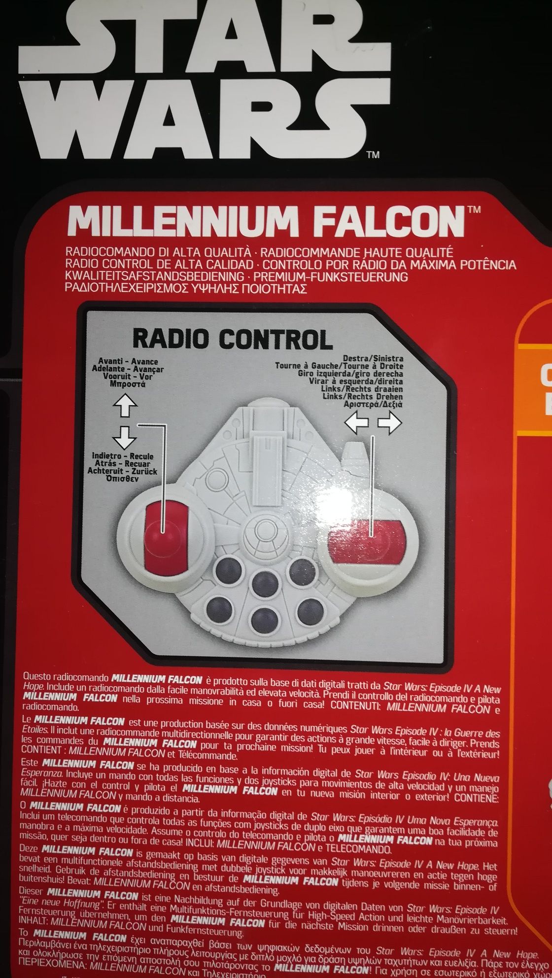 NOVO na Caixa - Millennium Falcon (StarWars) 25 Cm R/C