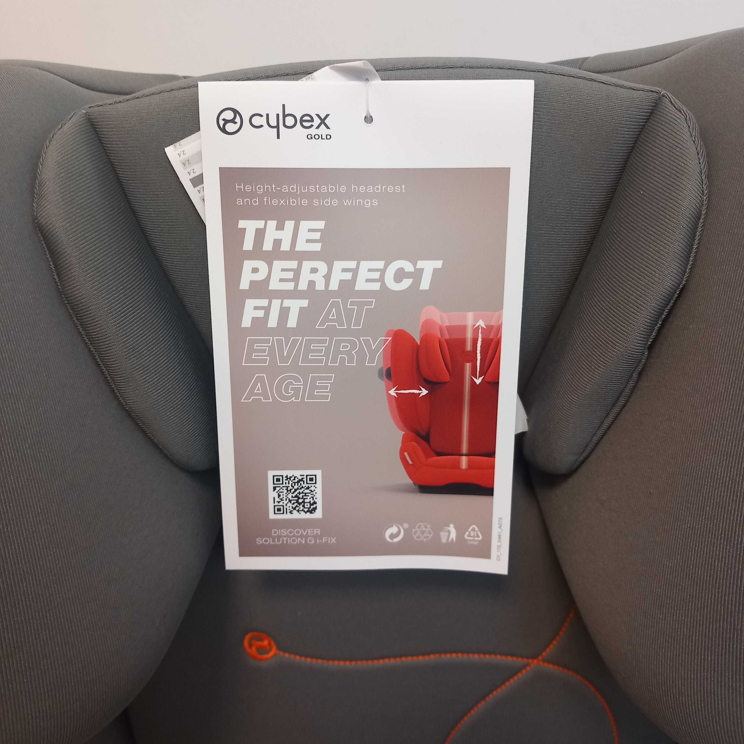 CYBEX SOLUTION G i-Fix fotelik 100-150 cm Lava Grey B213