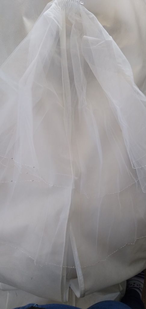 Suknia ślubna 42 44 46 biała princeska cudowna