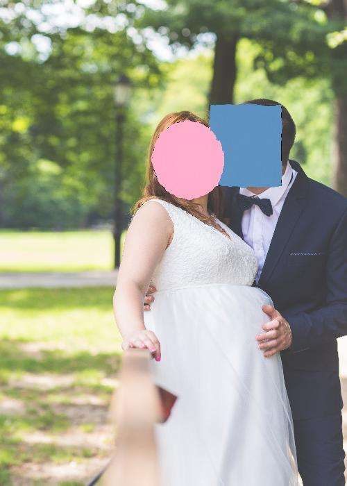 Suknia ślubna dla kobiety w ciąży