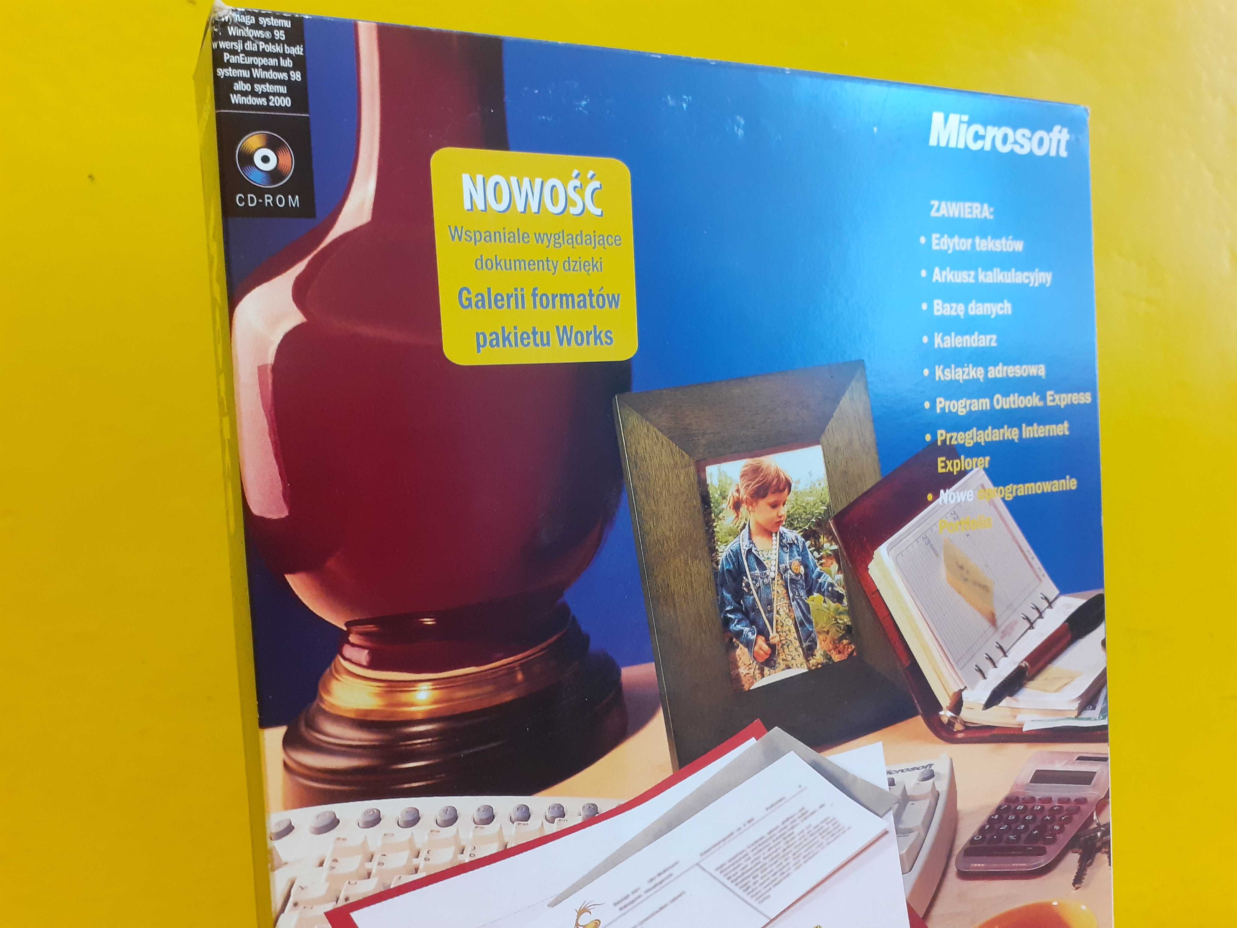 Microsoft Works 6.0 PL BOX retro PC CD