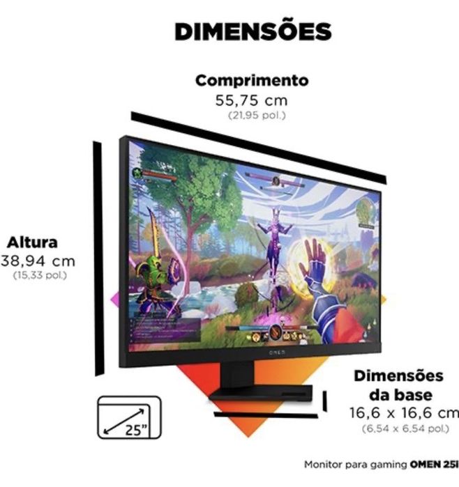 Monitor Gaming Omen by HP 25i | 24,5'' | 165 Hz | Full HD