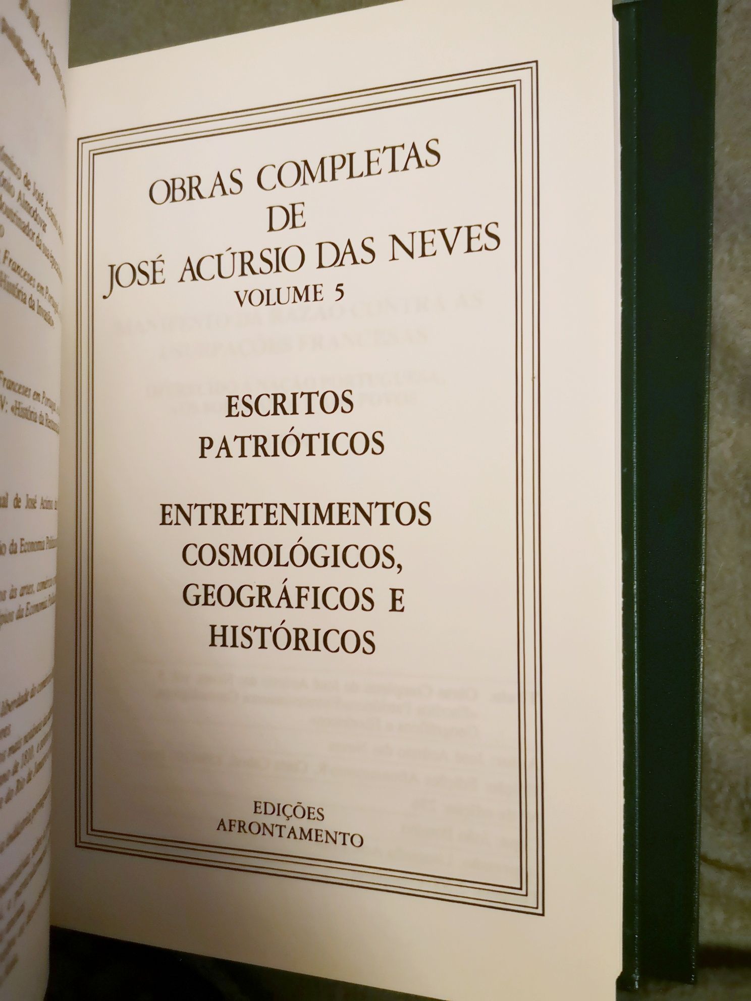 Acúrsio das Neves - obras completas, 6 volumes