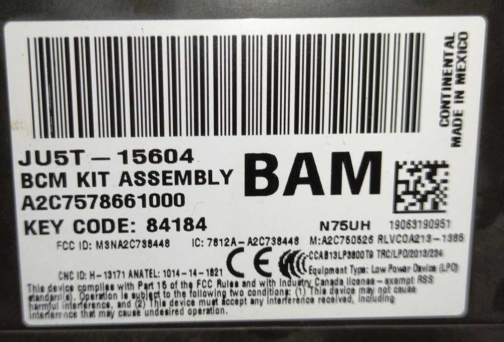 Блок керування двигуном комфорта ECU BCM 2,0 Ford Edge Форд Едж Эдж 19