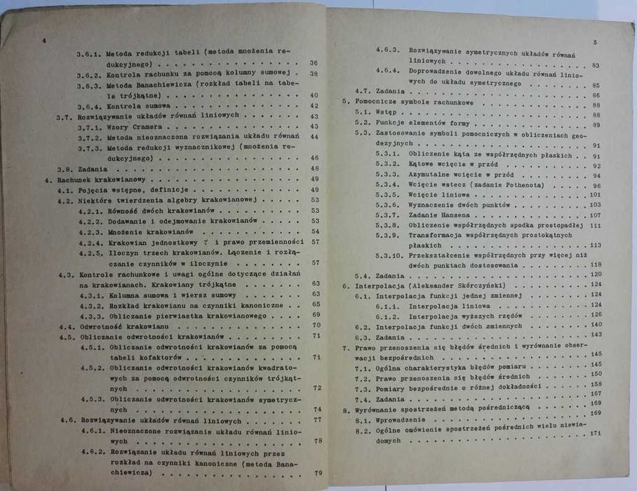 GEODEZJA x5 : Wyklady z Geodezjii I,II; Obliczenia geodezyjne; Wykłady