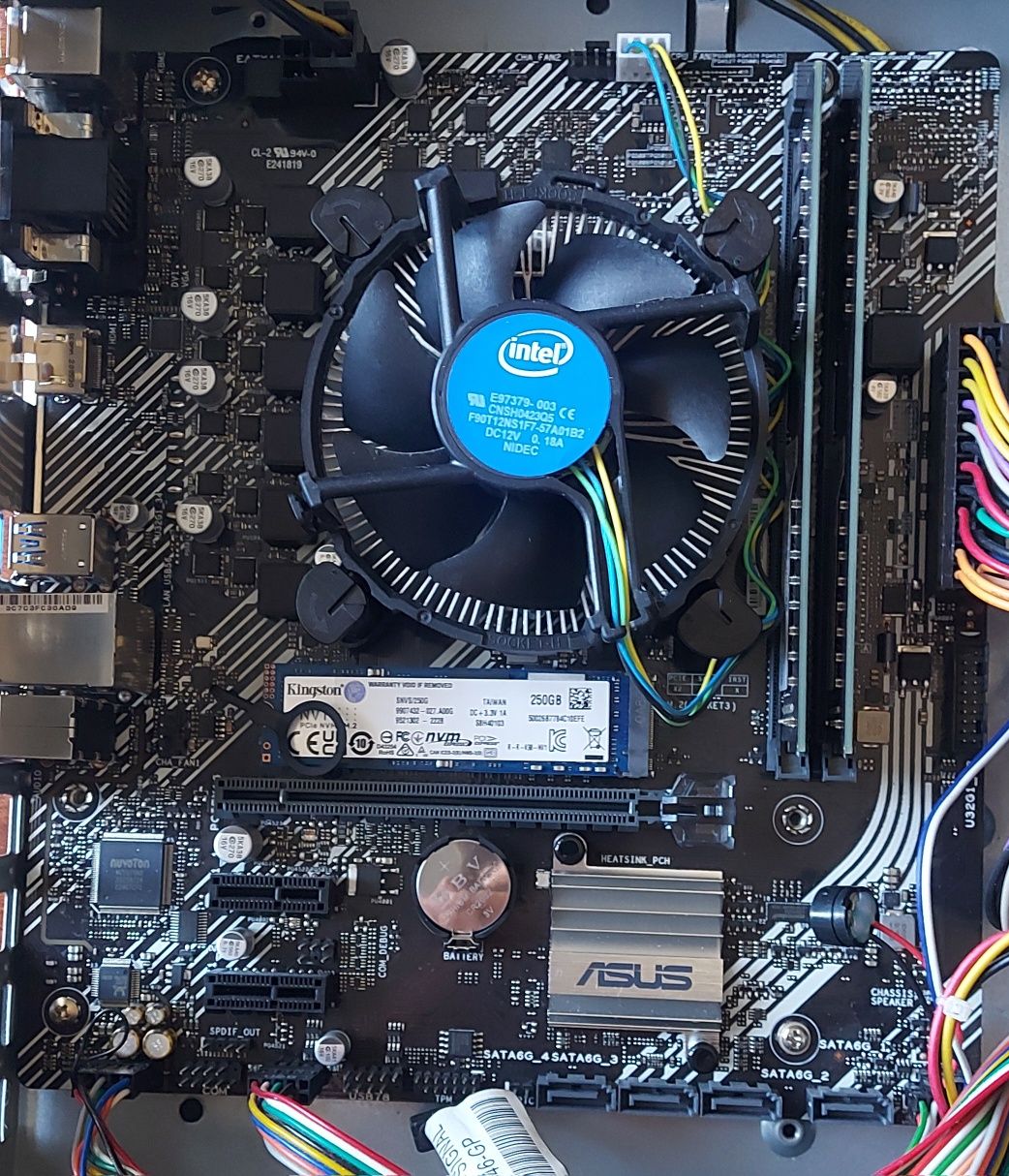 Комплект asus prime h410m-a + intel Core i5 10400 + озу32gb