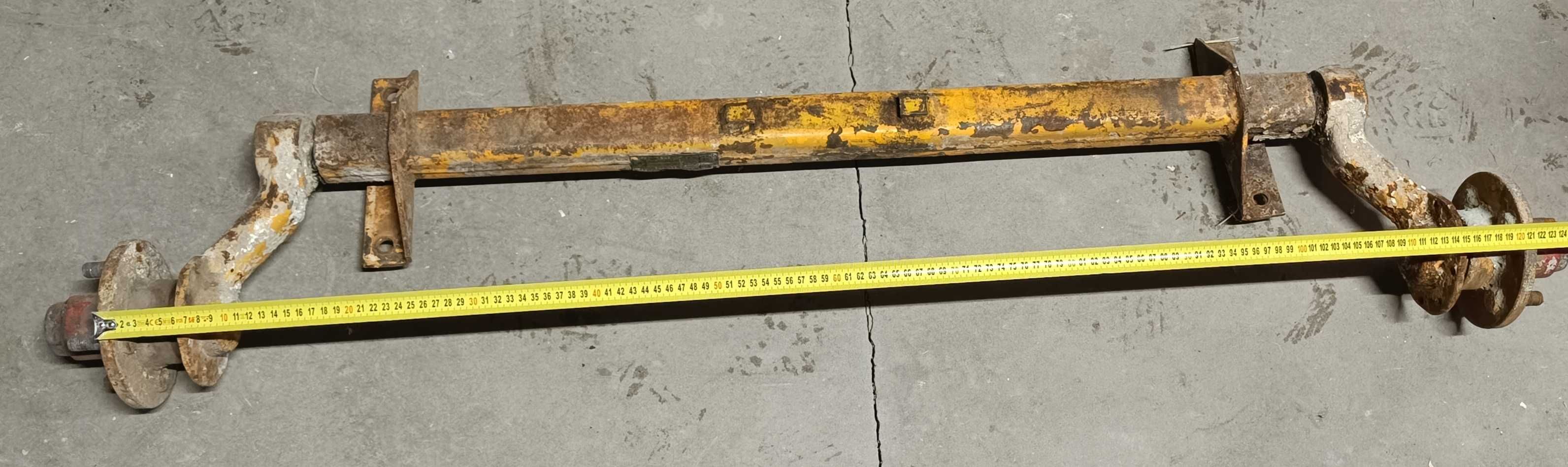 oś ośka do przyczepki przyczepy Rozstaw 120 cm