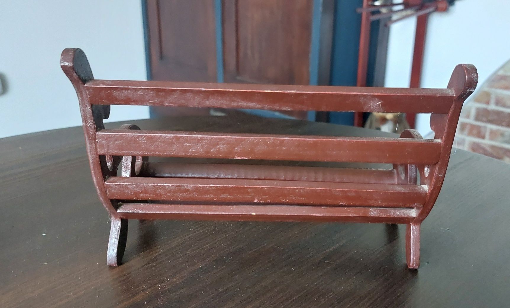 Laleczka ławka akcesoria dla lalek vintage