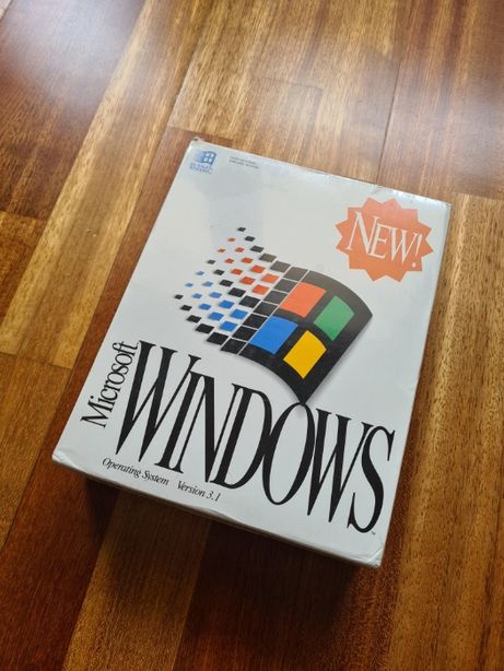 Microsoft Windows 3.1 novo (item de coleção)
