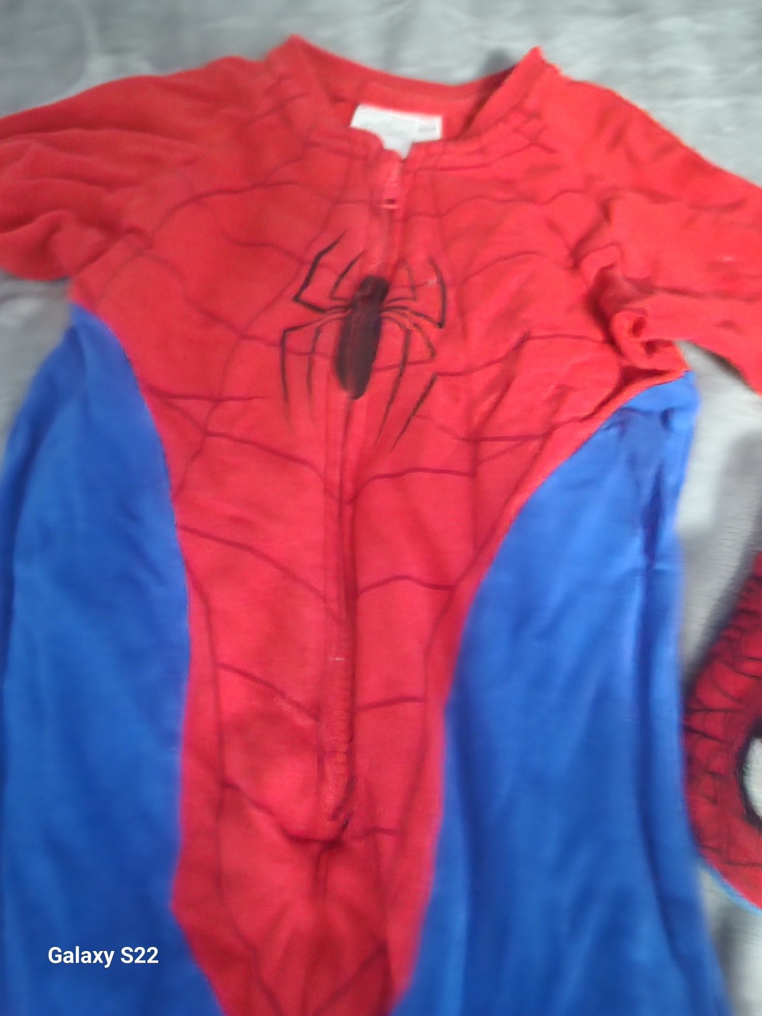 Piżama/ pajacyk Spiderman + kapcie
