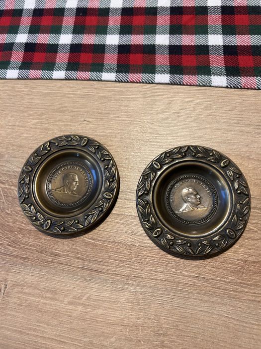 Komplet dwóch mosiężnych ozdób