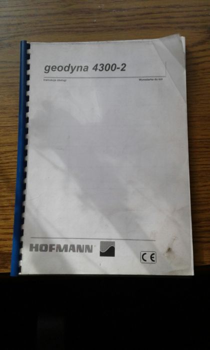 Corghi Hofmann Wyważarka EM 7040, EM 7440, EM 93- Instrukcja Obsługi