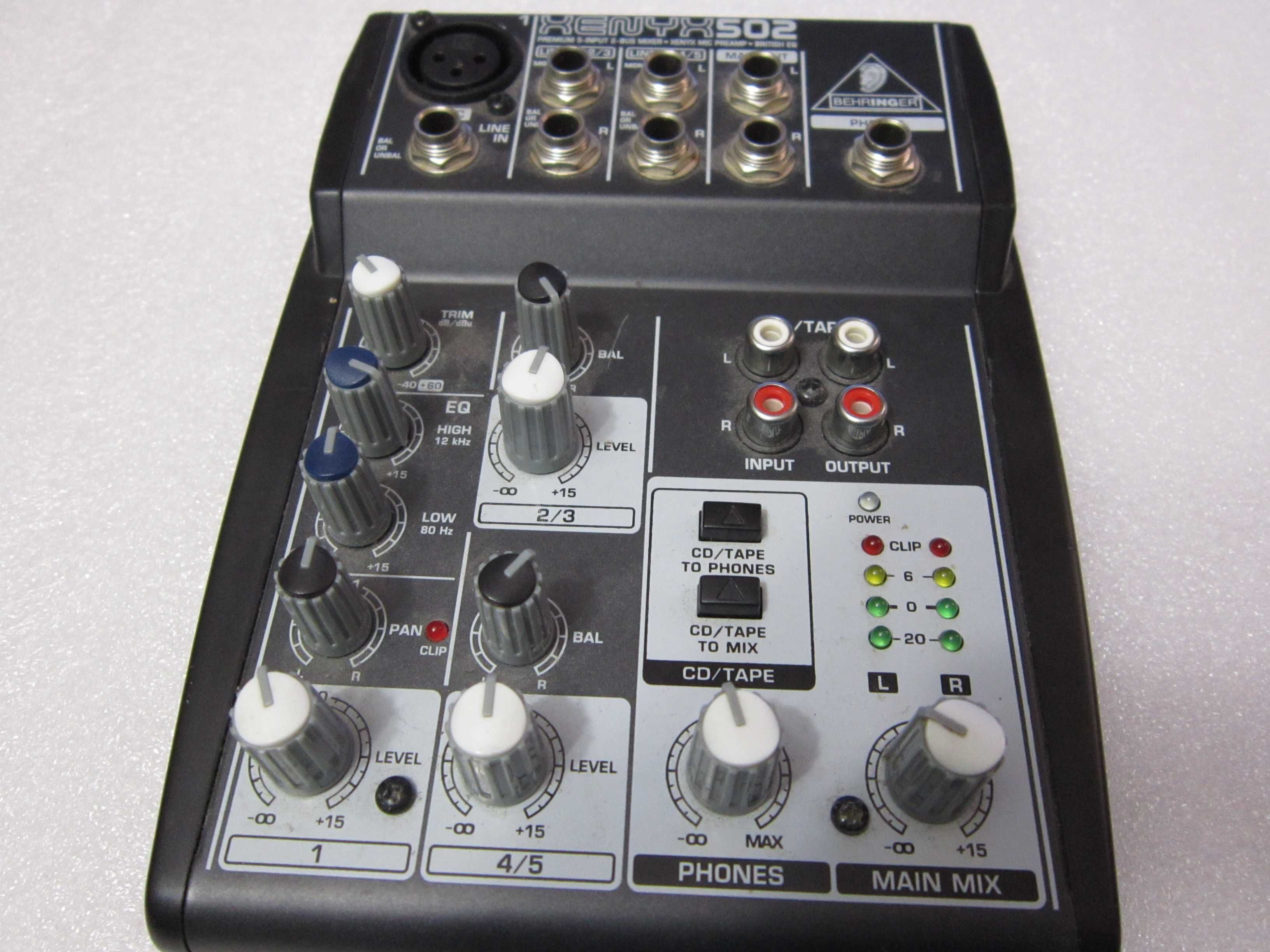 Behringer Xenyx 502 mikser analogowy bez zasilacza