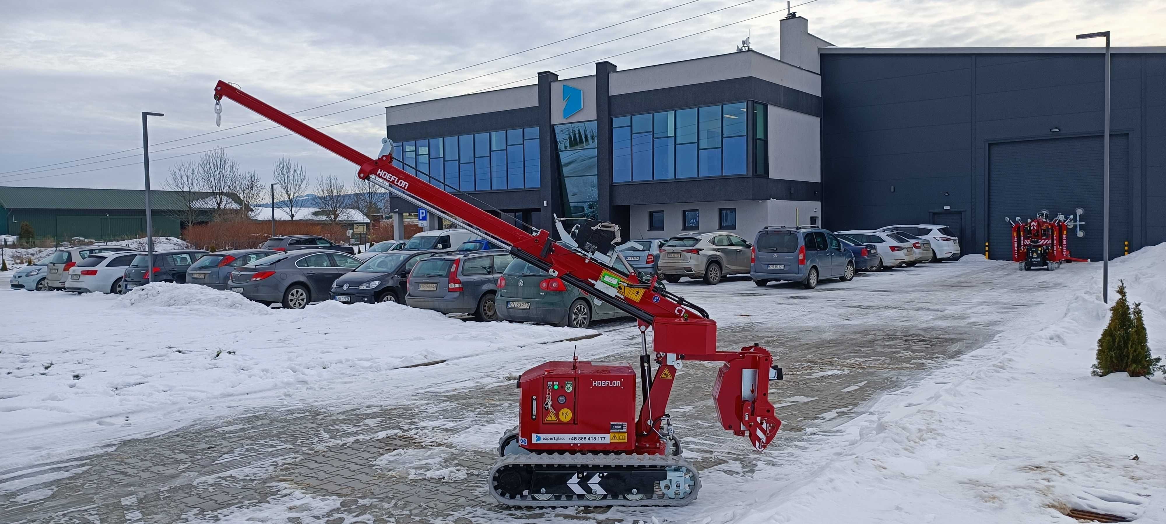 Dźwig, Mini żuraw, Hoeflon C1e, Wynajem - Bez operatora