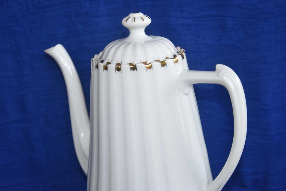 Dzbanek do kawy Tuppack Parowa Tiefenfurt Karogold 1925 r. śląsk