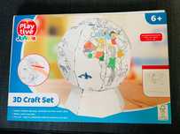 Kartonowy Globus z tektury do składania 3D puzzle