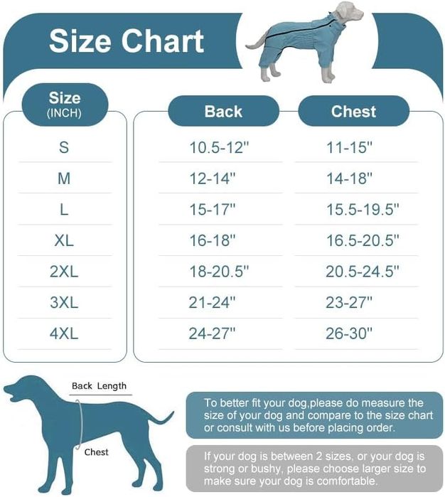 Kurtka Ubranko dla Psa Kamizelka Polarowa Ciepła na Zimę Niebieska M