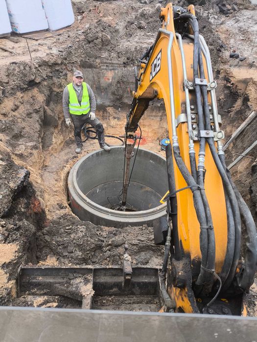 Kopanie studni stawu szamba fundamentów basenu drogi kanalizacji prądu