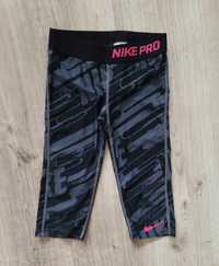 Nike Pro_legginsy getry kolarki 128/137 cm cudo lato perełka wiosna