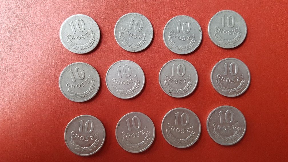 10 groszy 1966 oraz inne roczniki epoka  PRL