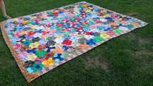 Duża kapa narzuta patchwork 240 x 260 cm