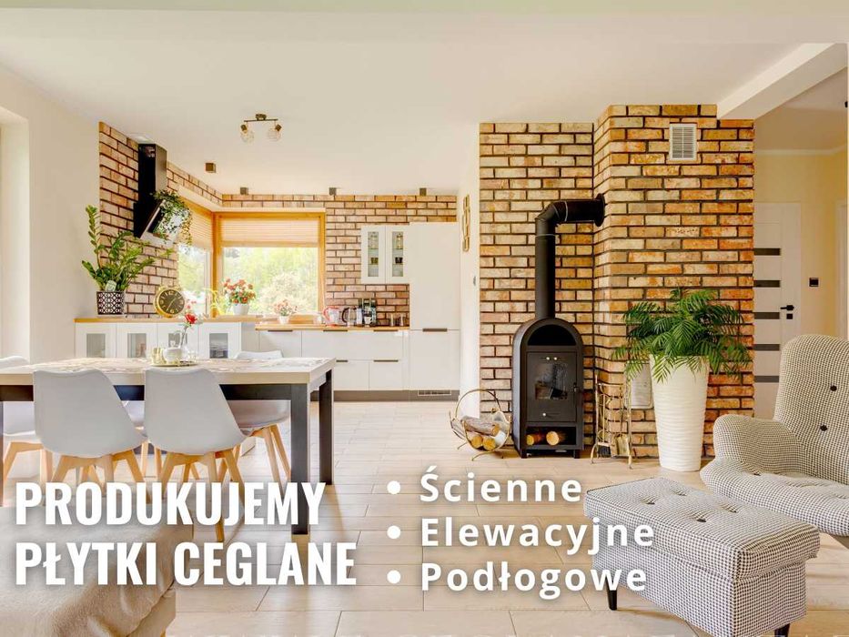 Płytki z Cegły Rozbiórkowej, Cegła Dekoracyjna na Ściane Wysyłka w 48h