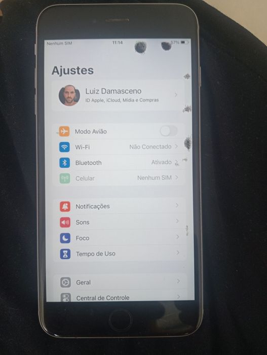 iPhone 6 s plus com Robô para glovo e bolt
