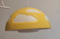 Candeeiro suspenso com nuvens, IKEA SKOJIG amarelo