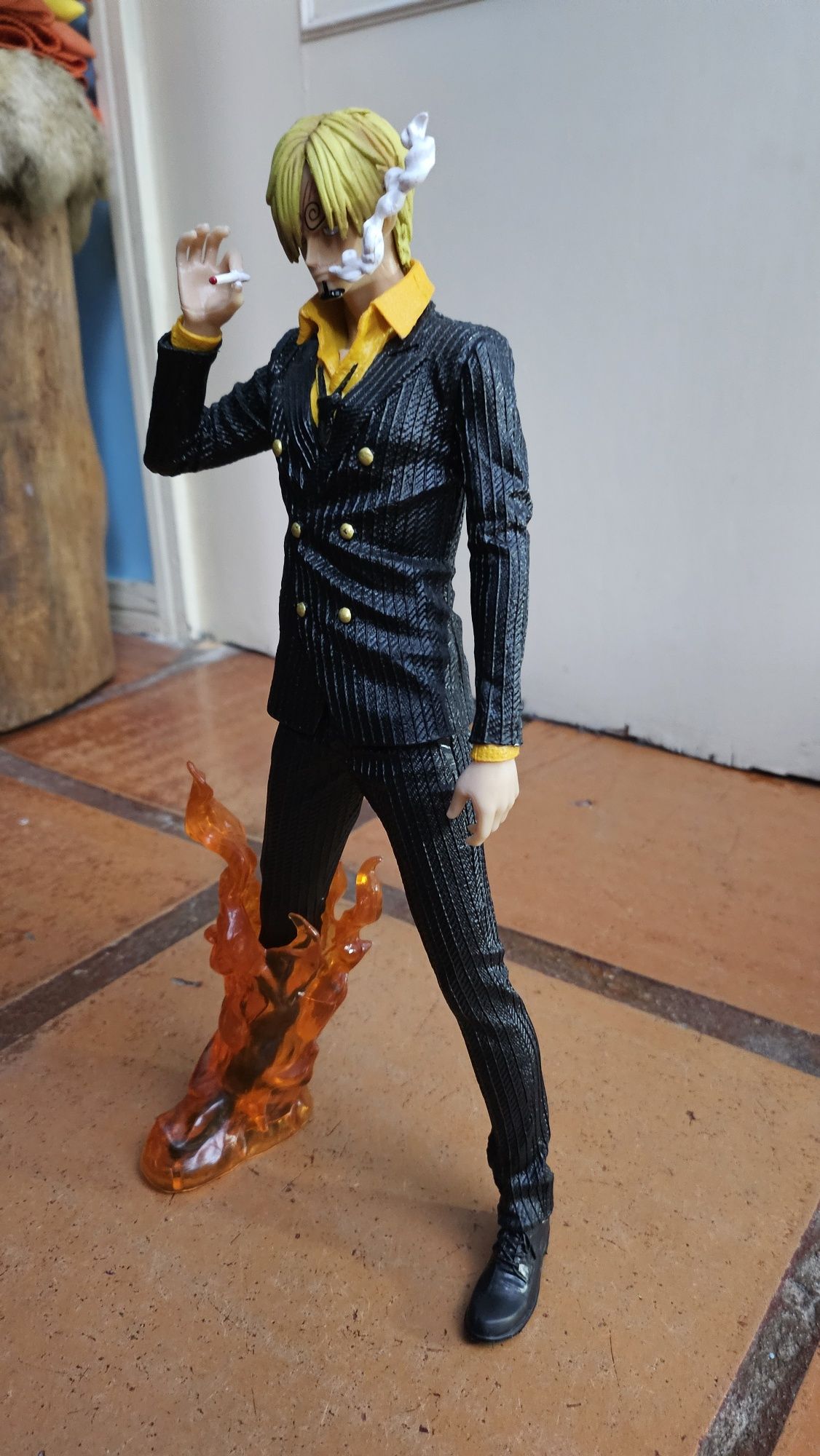Anime figura One Piece Sanji O Cozinheiro com 35cm novo sem caixa